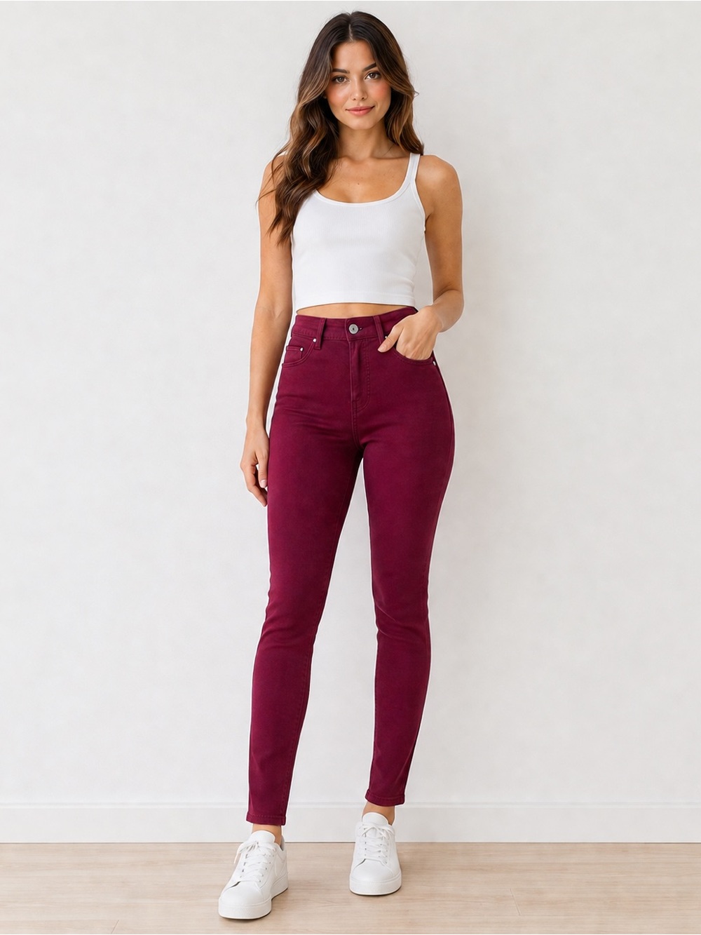 BLUMIND high rise waisted stretchy jeans pants size 26 eco responsible skinny